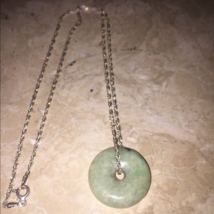 Genuine Jade Pendant With Chain - image 1